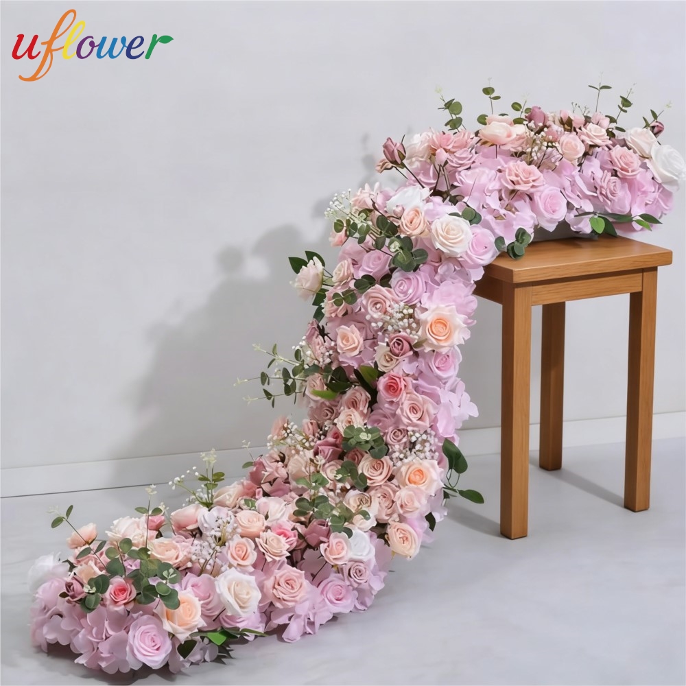 Table Runner - Composizione Floreale Artificiale Uflower, Decorazione per