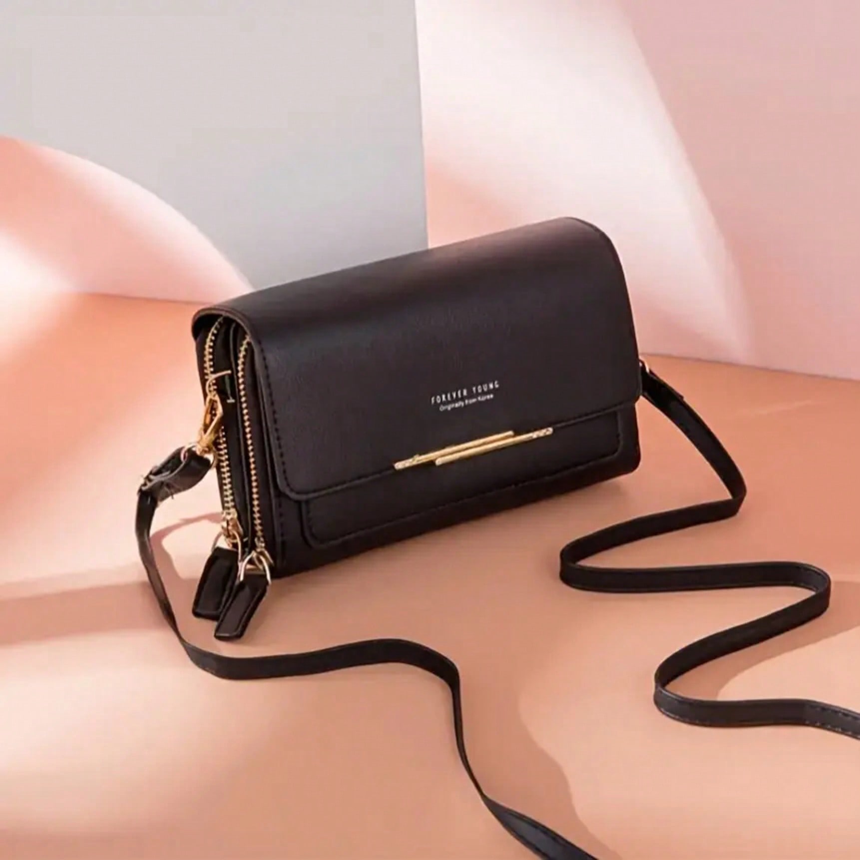 Interior Design High End - Borsa a tracolla in pelle sintetica