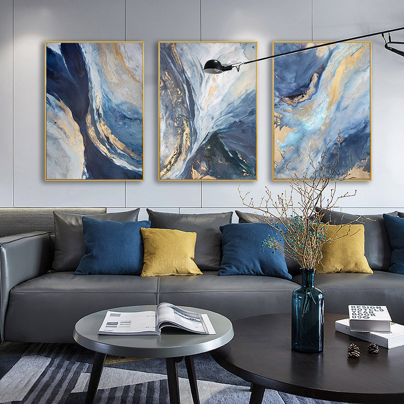 Abstract Canvas Set - 3 pz/set moderno stile astratto oro