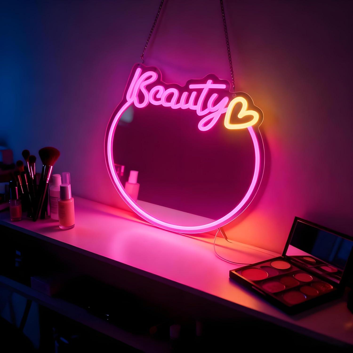 Specchio da trucco con insegna - Decorative Mirror recensione e prezzo